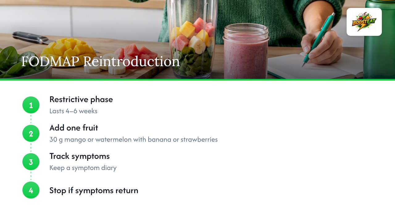 Steps for reintroducing fruit into smoothies